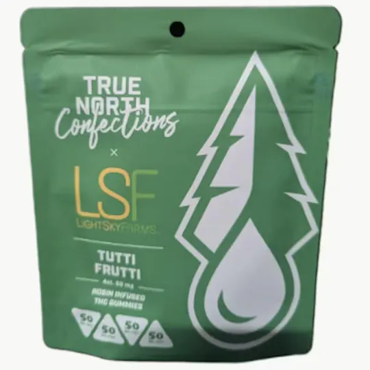 True North Collective MI - True North x LSF | Tutti Frutti Rosin Gummies | 200mg | 4ct | 50mg/ea - 1