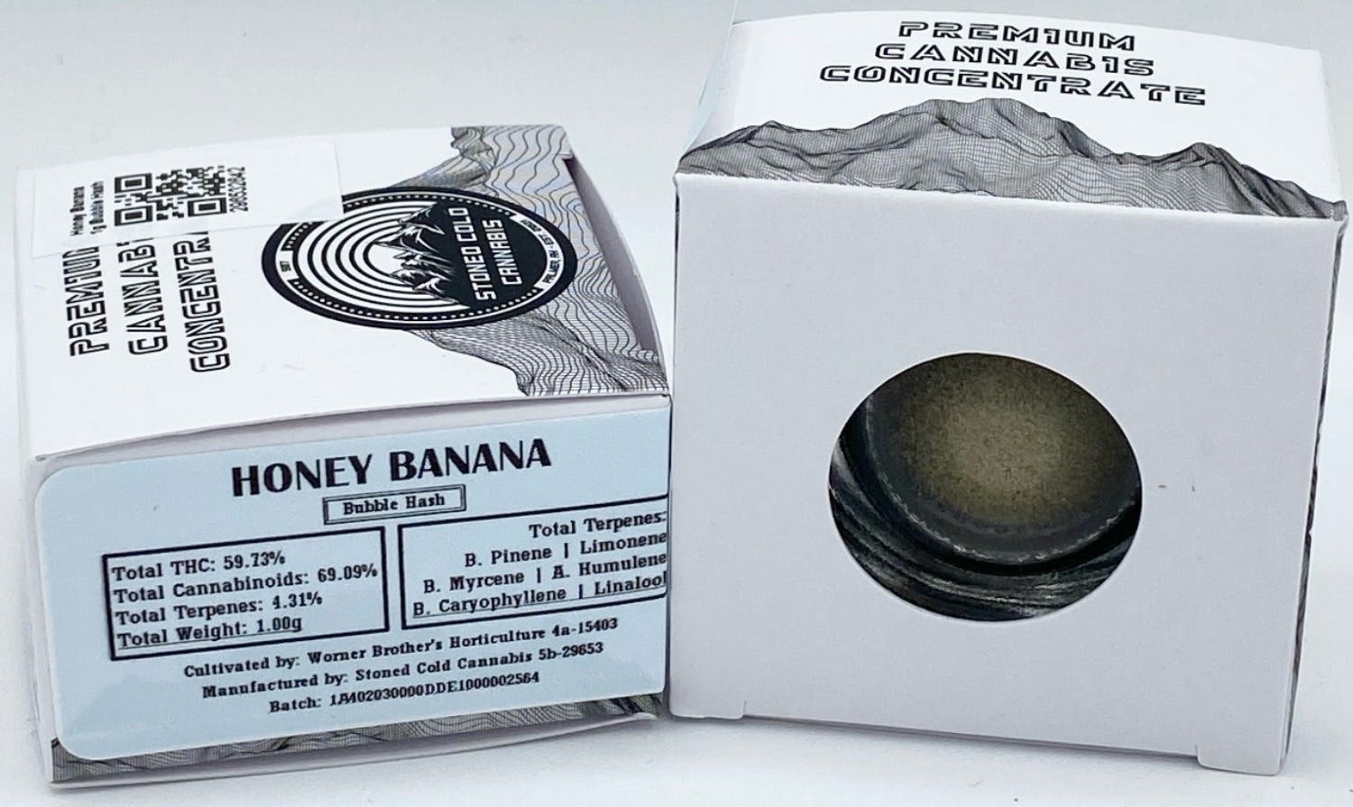 Stoned Cold Cannabis - Stoned Cold Cannabis | Honey Banana | Bubble Hash | 1g - 1