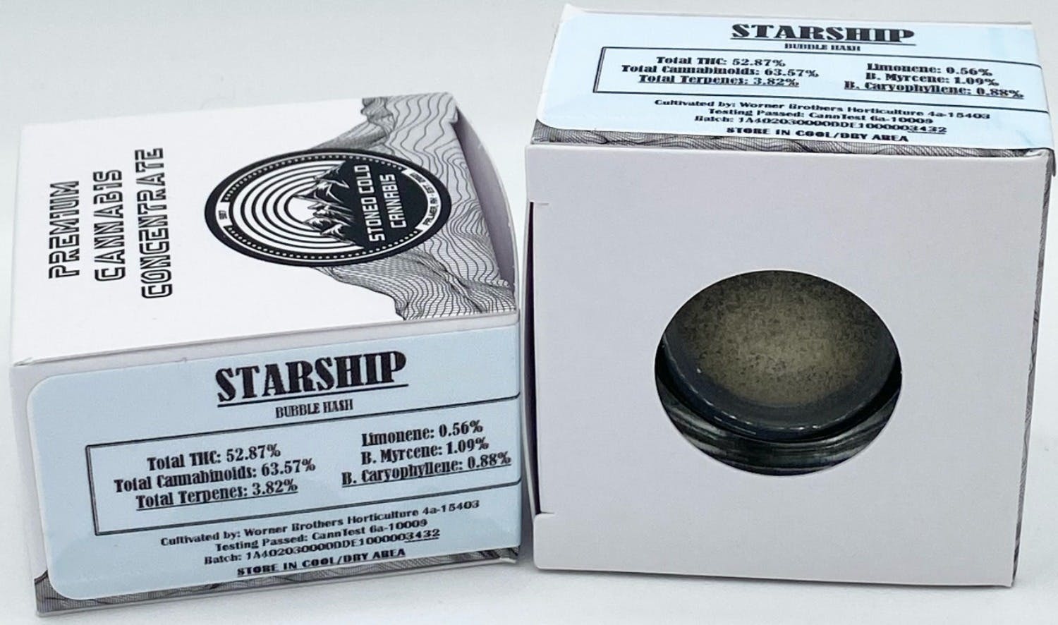 Stoned Cold Cannabis - Stoned Cold Cannabis | Starship | Bubble Hash | 1g - 1