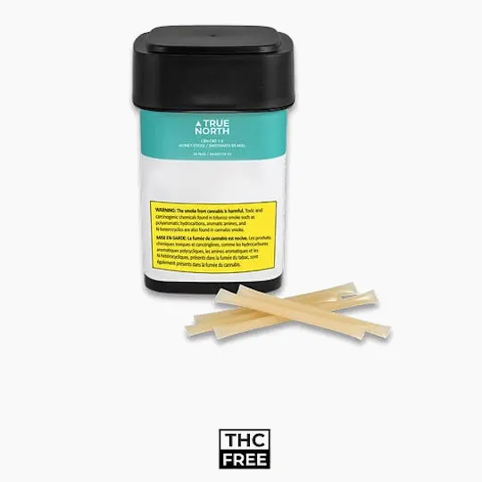True North Collective MI - True North | 1:4 CBN:CBD Honey Sticks | 20mg | 5ct | 5mg/ea - 1