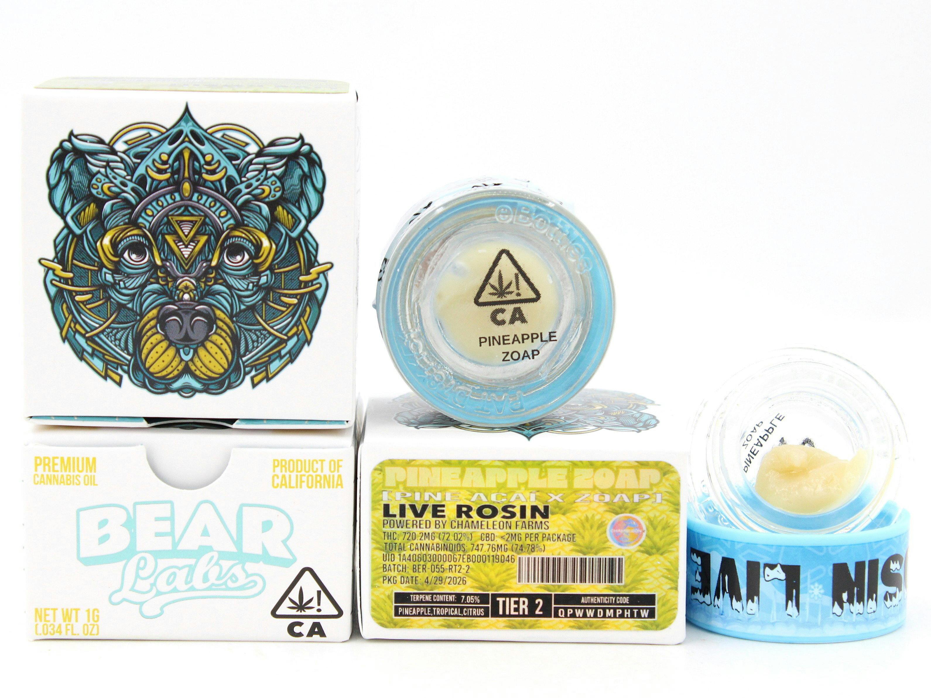 Bear Labs - BEAR Labs - Pineapple Zoap - Rosin Tier 2 - 1