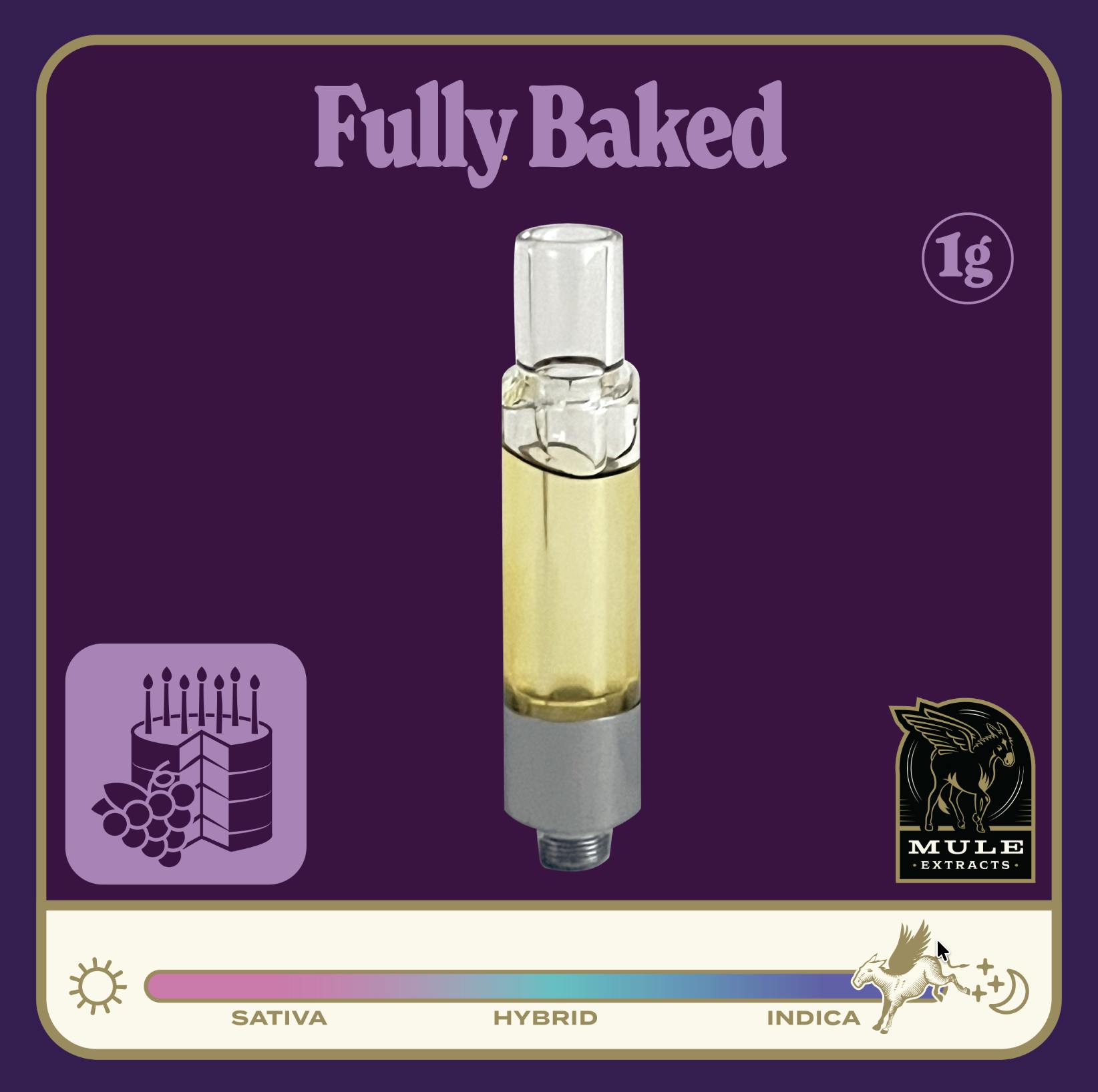 Mule Extracts - Mule Extracts | Fully Baked | Live Resin Cartridge | 1g - 1