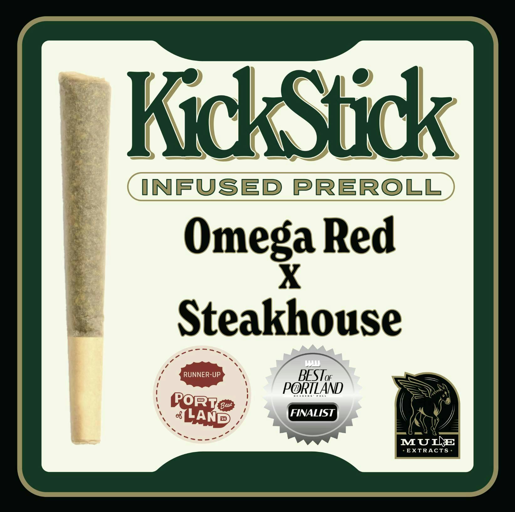 Mule Extracts - Omega Red x Steakhouse | Infused Joint | 1g - 1