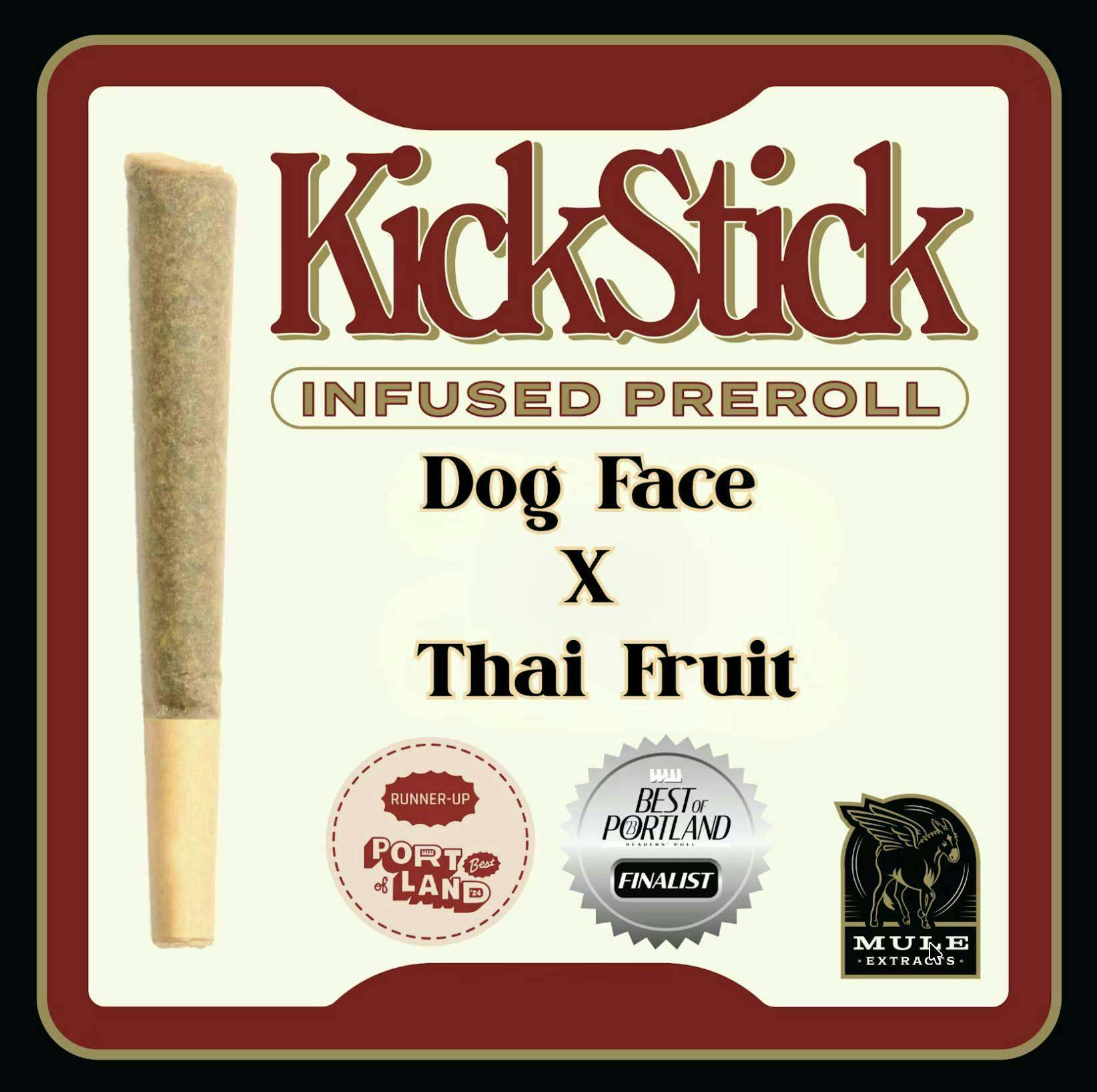 Mule Extracts - Dog Face x Thai Fruit | Infused Joint | 1g - 1