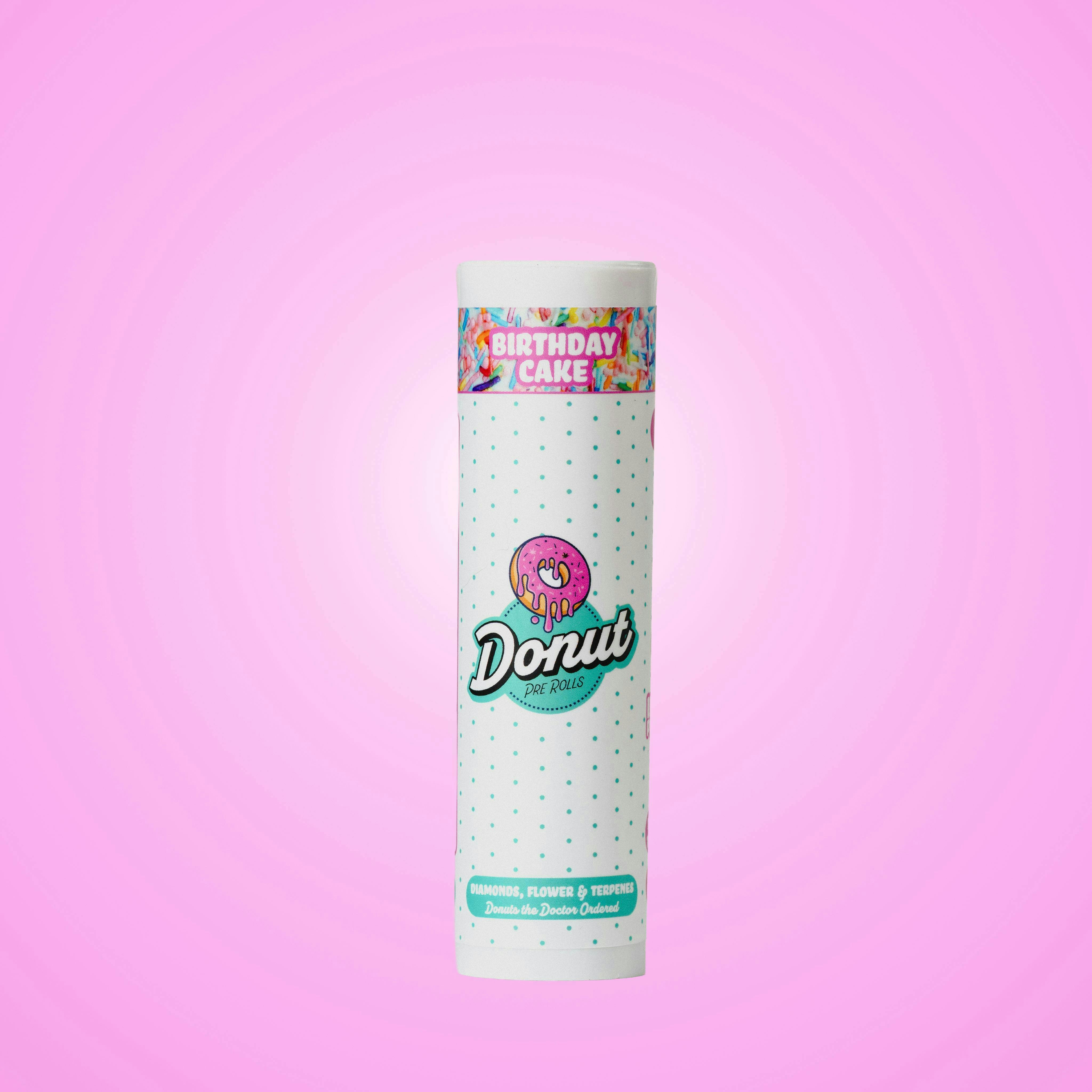 Donut - Birthday Cake | Infused Joints | 1.5g each | 5pk - 1