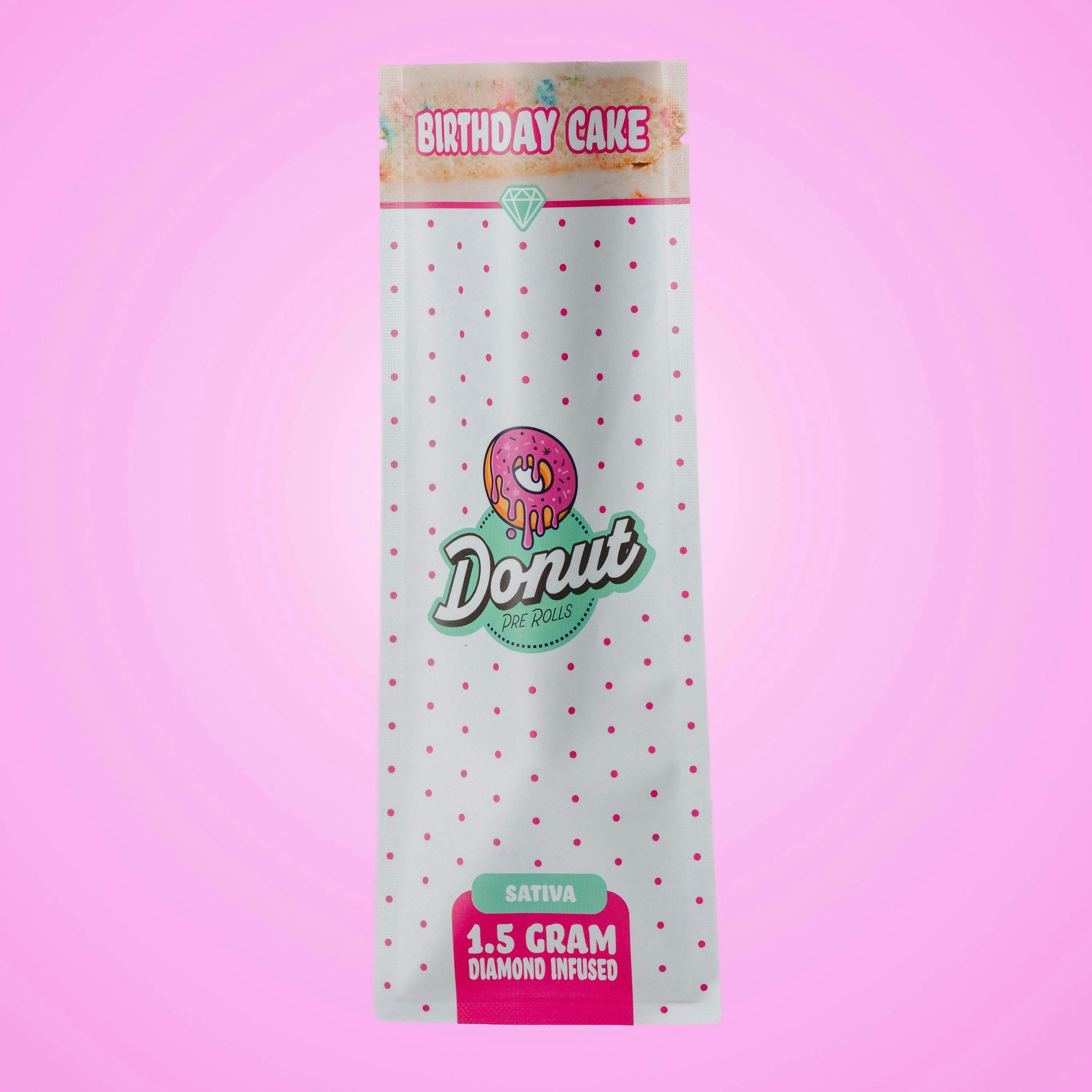 Donut - Birthday Cake | Infused Joint | 1.5g - 1