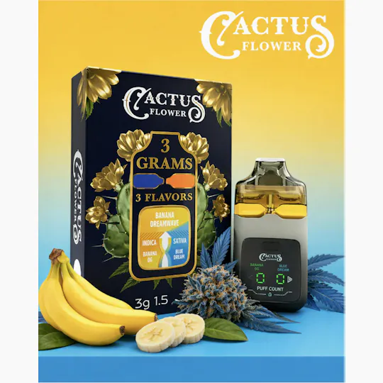Cactus Flower - Cactus Flower | Banana Dream Wave | Disposable | 3g - 1