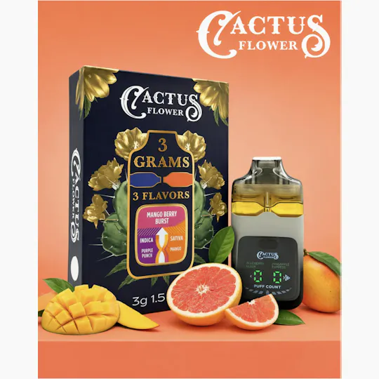 Cactus Flower - Cactus Flower | Mango Berry Burst | Disposable | 3g - 1