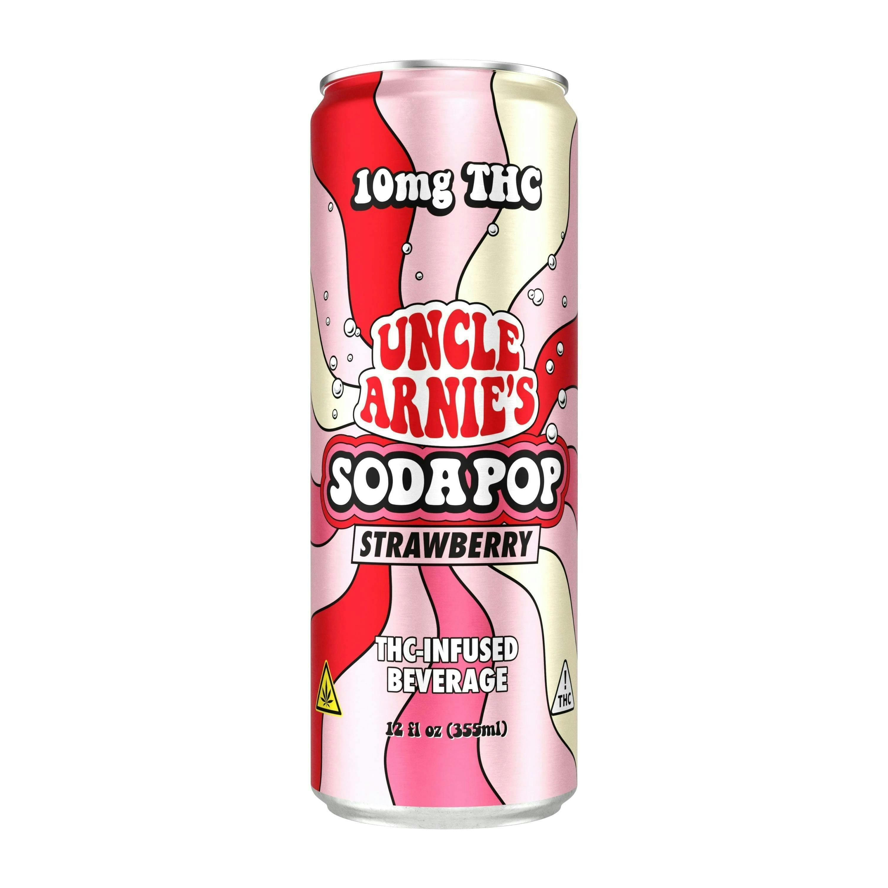 Uncle Arnies - Uncle Arnie's | Strawberry Sodapop | Carbonated | 10mg/ea | 12oz | 24pk - 1