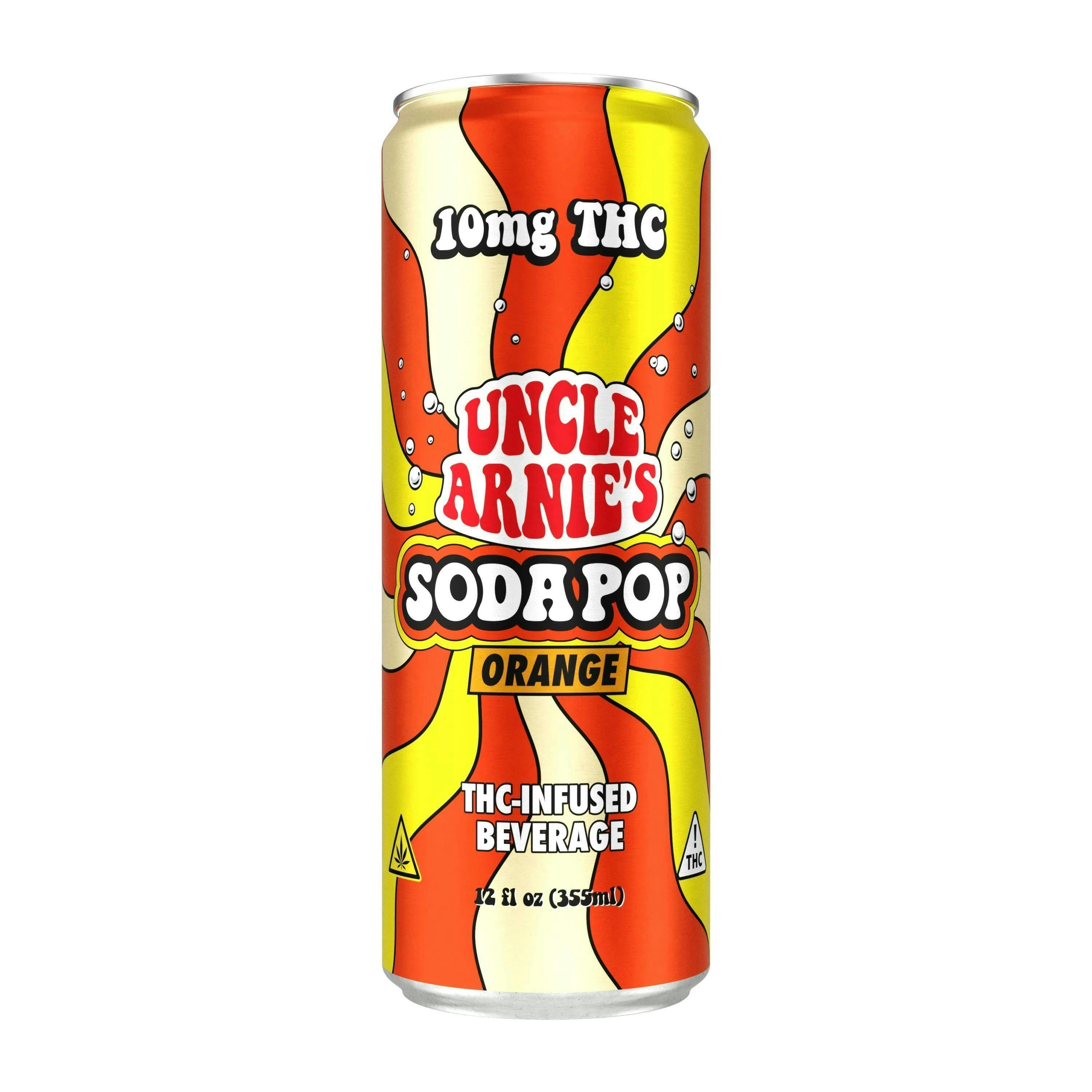Uncle Arnies - Uncle Arnie's | Orange Sodapop | Carbonated | 10mg/ea | 12oz | 12pk - 1