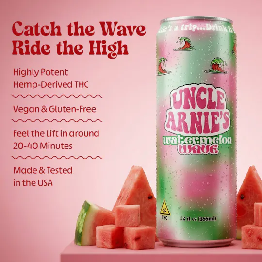 Uncle Arnies - Watermelon Wave | Non-Carbonated | 3mg/ea | 12oz - 1