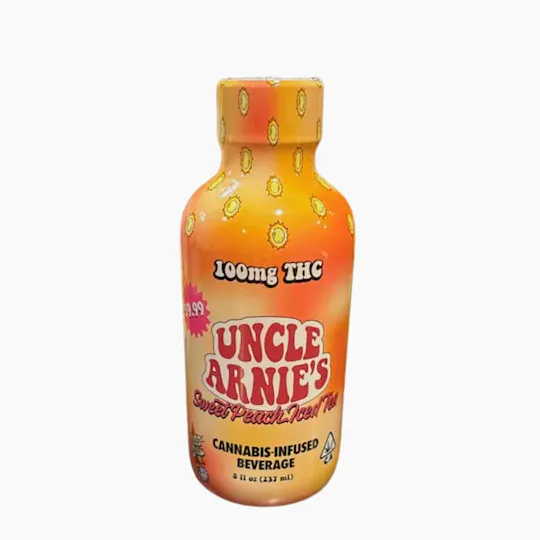 Uncle Arnies - Uncle Arnie's | Sweet Peach Iced Tea | Non-Carbonated | 100mg | 8oz - 1
