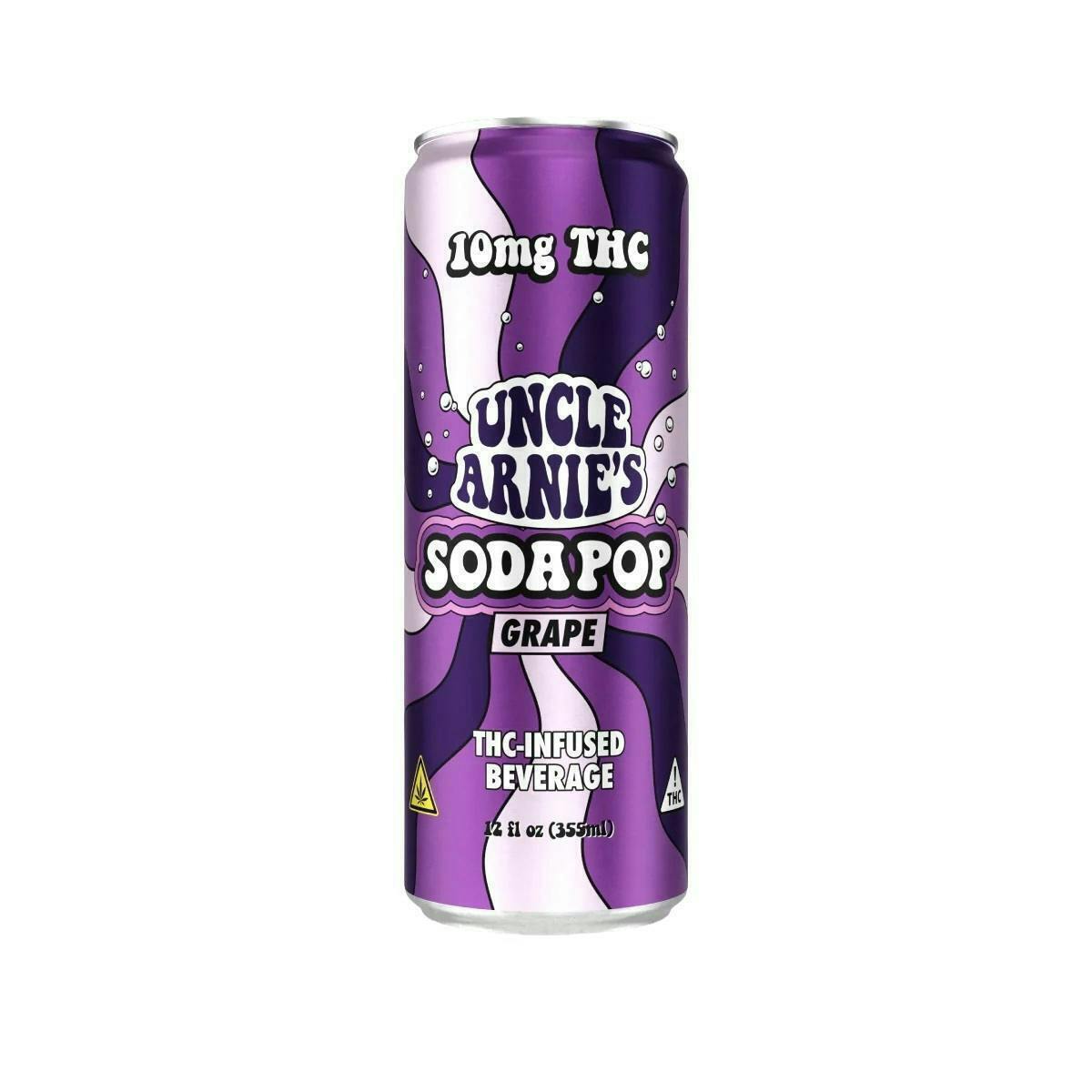 Uncle Arnies - Uncle Arnie's | Grape Sodapop | Carbonated | 10mg/ea | 12oz | 8pk - 1