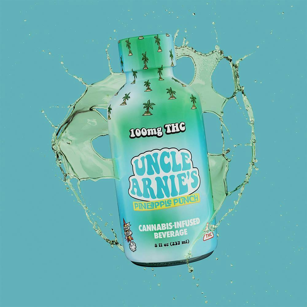 Uncle Arnies - Uncle Arnie's | Pineapple Punch | Non-Carbonated | 100mg | 8oz - 1