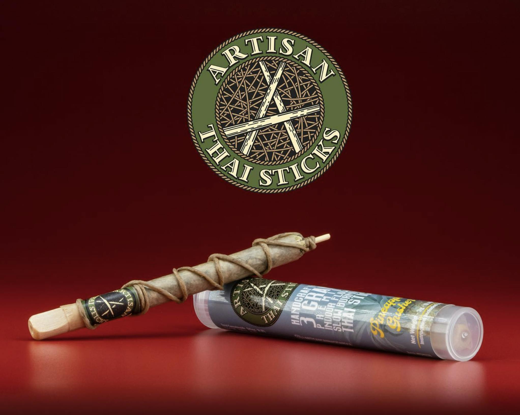 Artisan Canna Cigars - Artisan Canna Cigars | Sidewalk Sunday x Papas | Thai Stick Joint | 3.4g - 1
