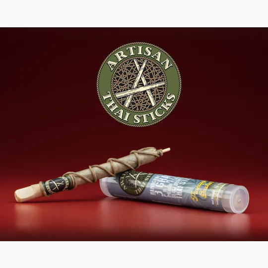 Artisan Canna Cigars - Artisan Canna Cigars | Sidewalk Sunday x Papas | Thai Stick Joint | 3.4g - 1