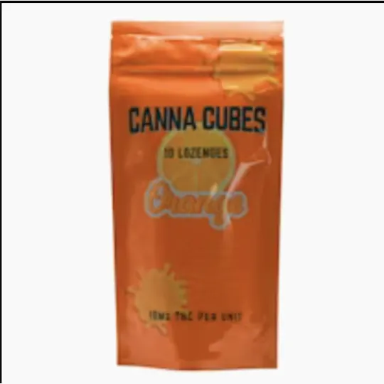Canna Cubes - Canna Cubes | Orange | Mints | 100mg | 10ct | 10mg/ea - 1