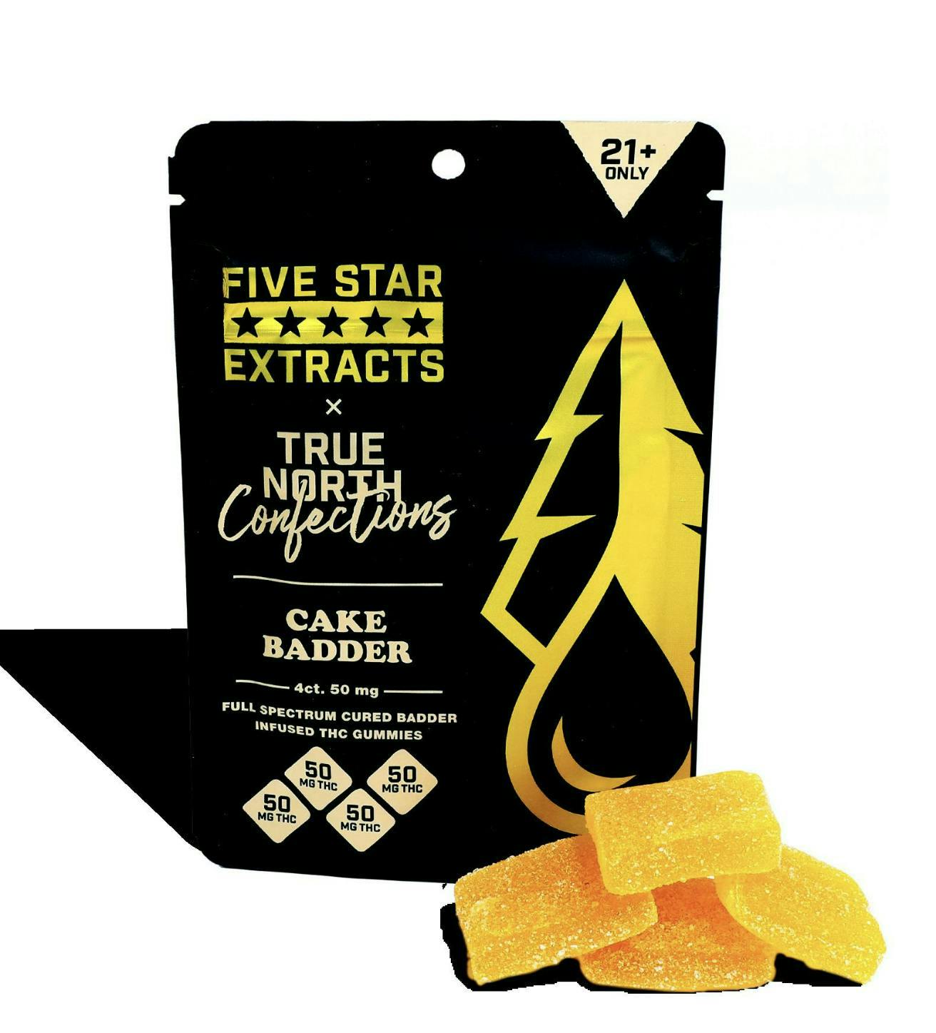 True North Collective MI - True North x Five Star | Cake Badder Gummies | 200mg | 4ct | 50mg/ea - 1