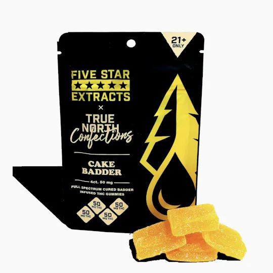 True North Collective MI - True North x Five Star | Cake Badder Gummies | 200mg | 4ct | 50mg/ea - 1