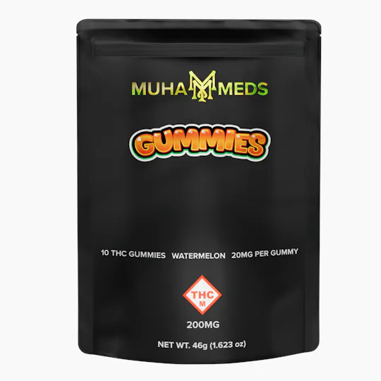 Muha Meds - Muha Meds | Watermelon Gummies | 200mg | 10ct | 20mg/ea - 1