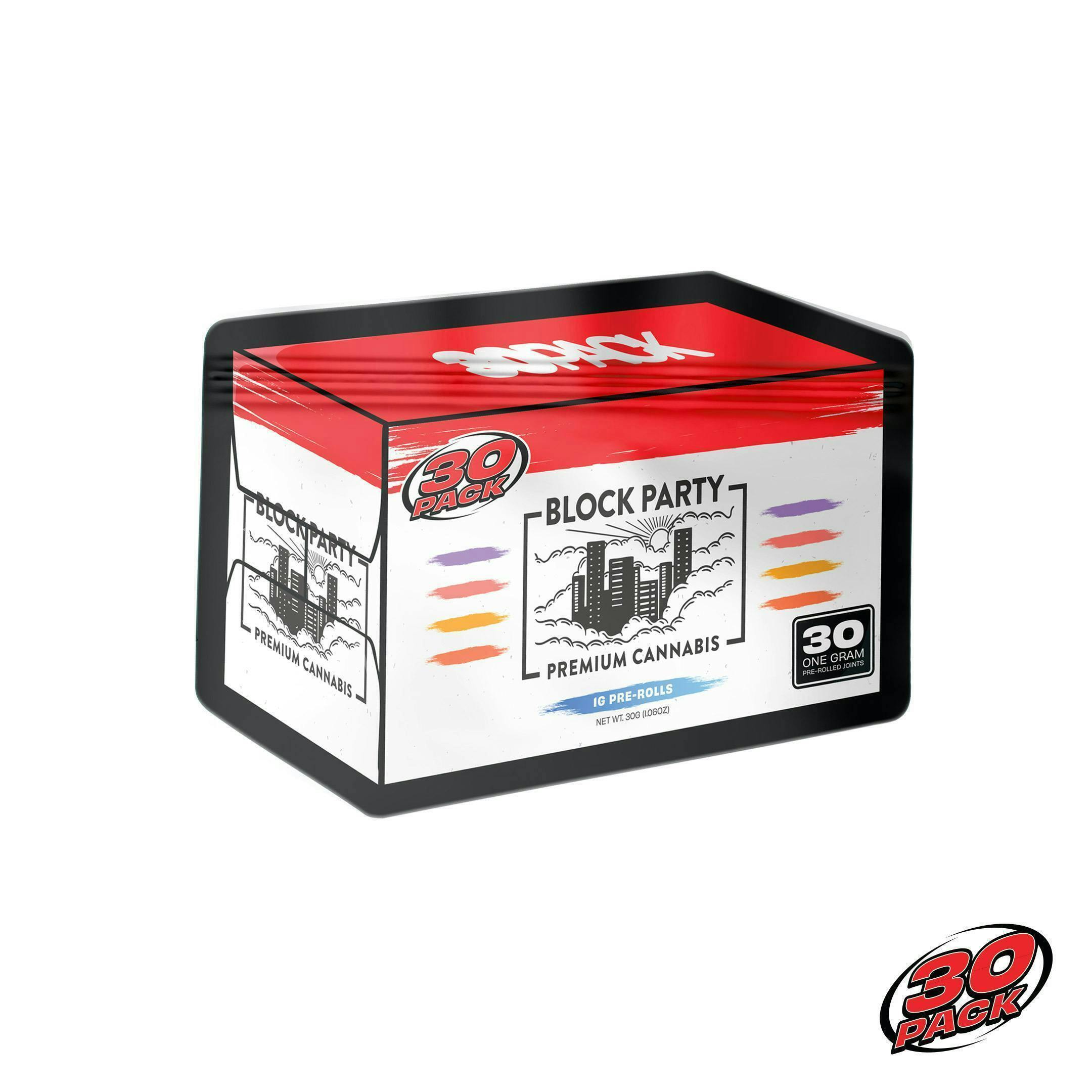 30 Pack - Block Party | Joints | 1g each | 30pk - 1