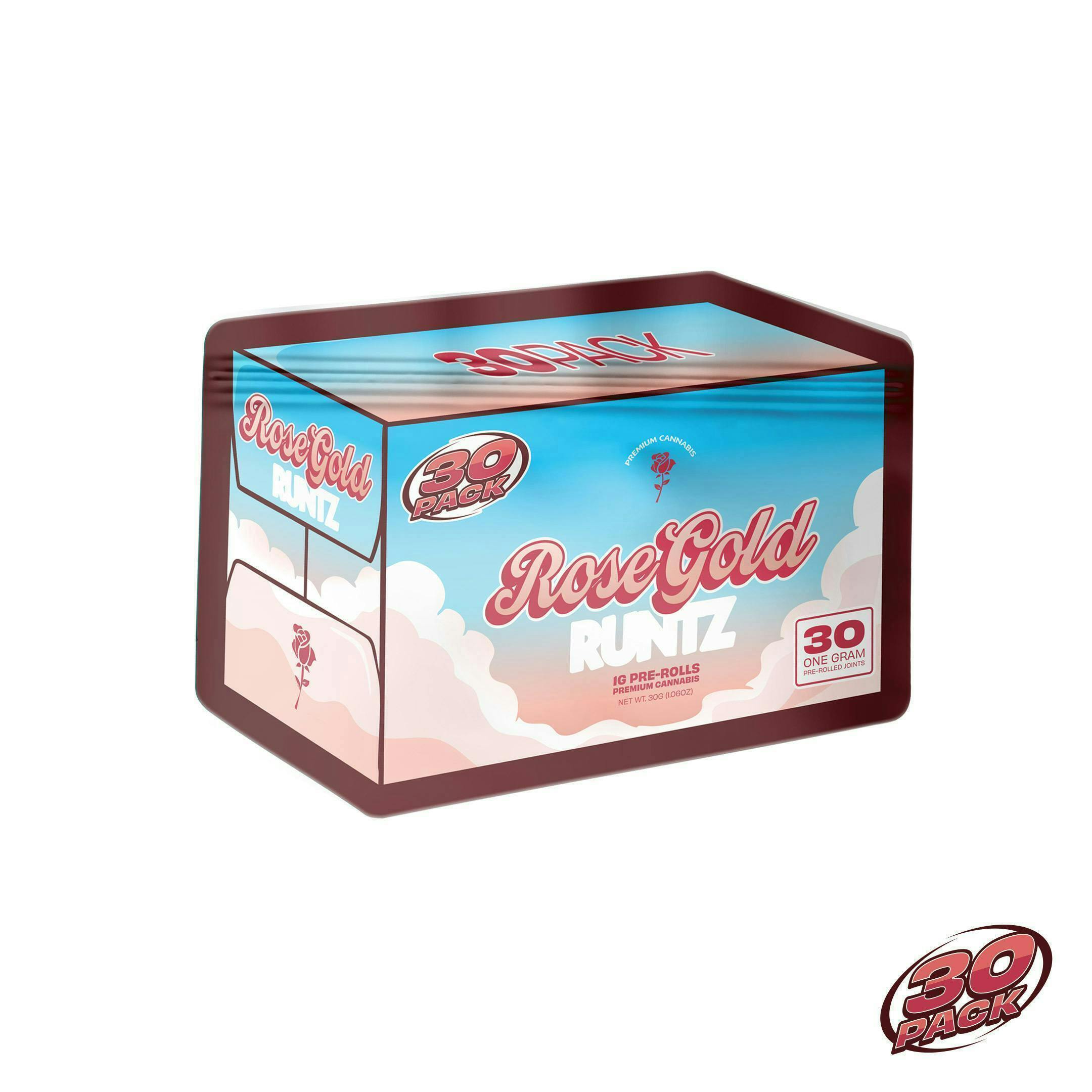 30 Pack - Rose Gold Runtz | Joints | 1g each | 30pk - 1