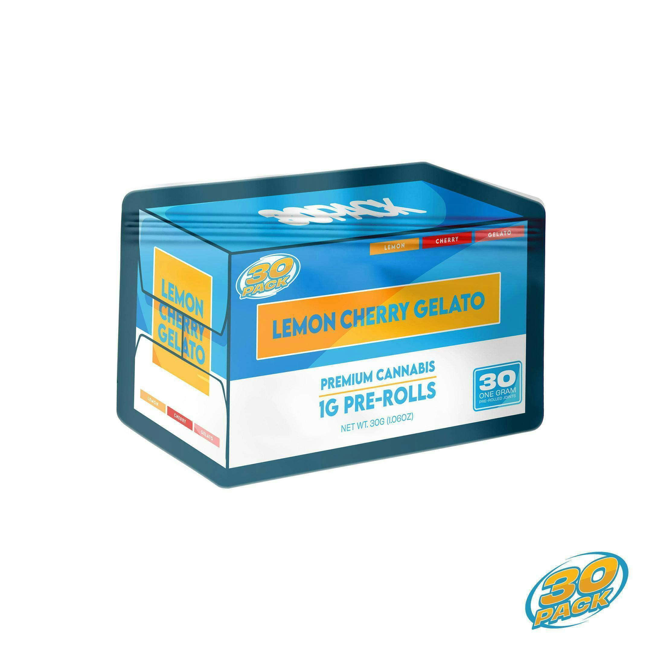 30 Pack - Lemon Cherry Gelato | Joints | 1g each | 30pk - 1