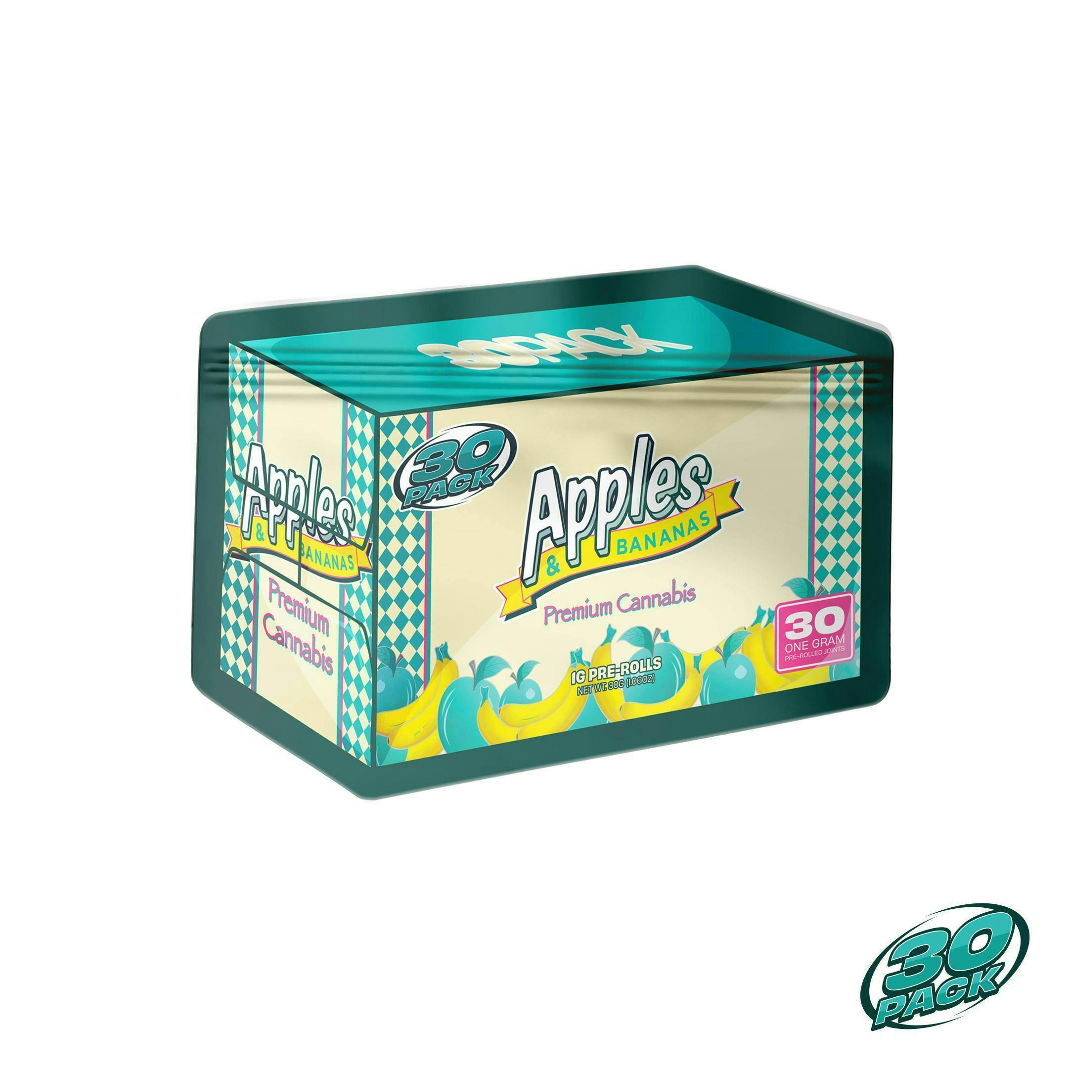 30 Pack - Apples & Bananas | Joints | 1g each | 30pk - 1