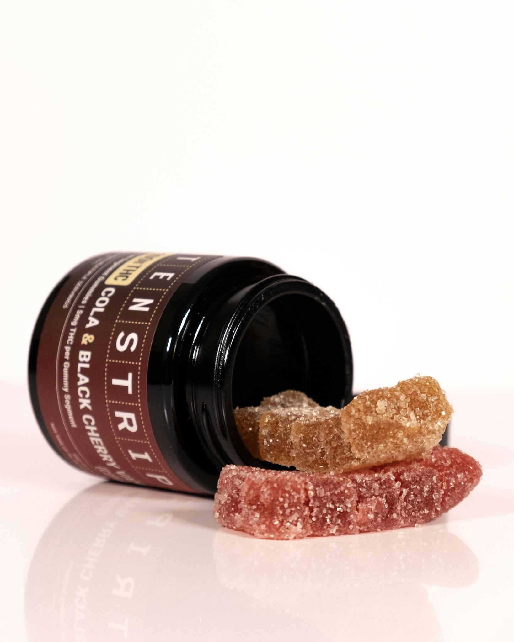 Haute & Heady - TenStripz | Cola & Black Cherry Vanilla Gummies | 100mg | 20ct | 5mg/ea - 1
