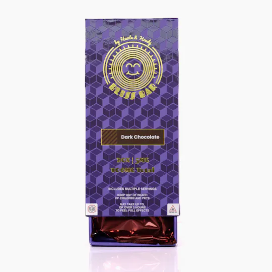 Haute & Heady - Bliss Bar | Dark Chocolate Chocolates | 100mg | 20ct | 5mg/ea - 1
