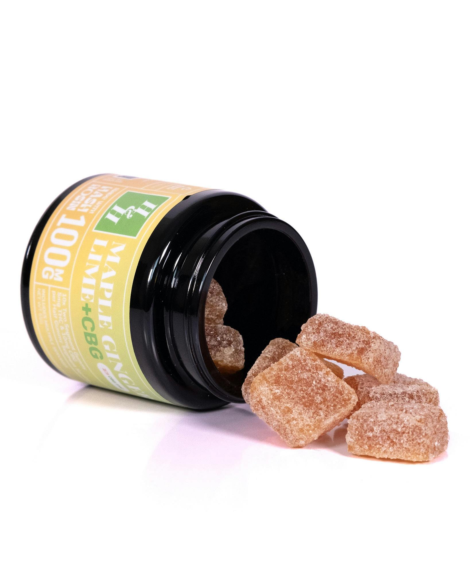 Haute & Heady - Maple Ginger Lime 1:2 THC:CBG Gummies | 100mg | 20ct | 5mg/ea - 1