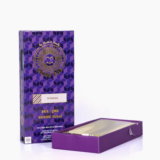 Haute & Heady - Haute & Heady | Bliss Bar | S'mores Chocolates | 100mg | 20ct | 5mg/ea - 1