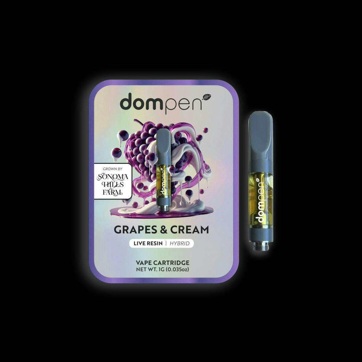 dompen™ - dompen | Grapes and Cream | Live Resin Cartridge | 1g - 1