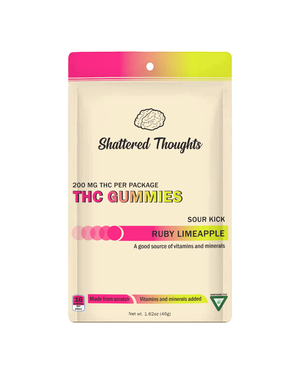 Shattered Thoughts - Shattered Thoughts | Ruby Limeapple Gummies | 200mg | 10ct | 20mg/ea - 1