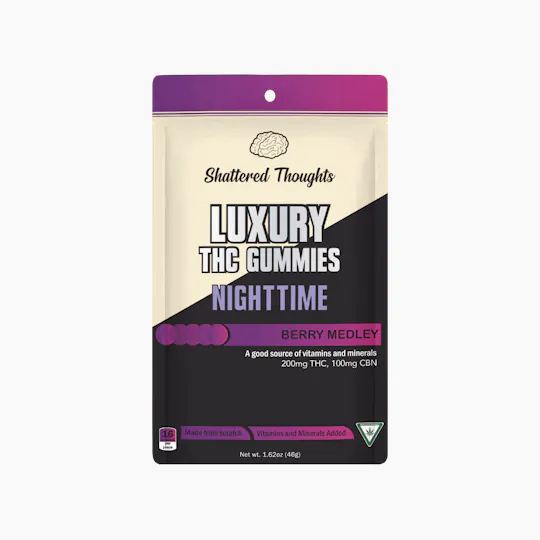 Shattered Thoughts - Berry Medley Nighttime Gummies | 2:1 THC:CBN | 200mg | 10ct | 20mg/ea - 1