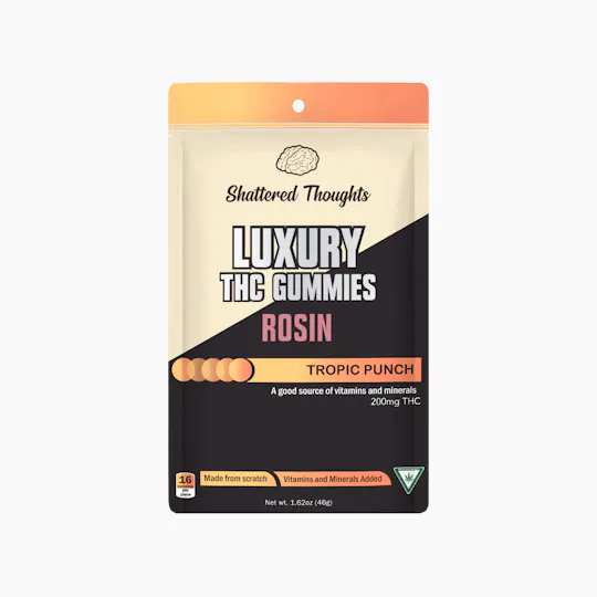 Shattered Thoughts - Shattered Thoughts | Tropic Punch Rosin Gummies | 200mg | 10ct | 20mg/ea - 1