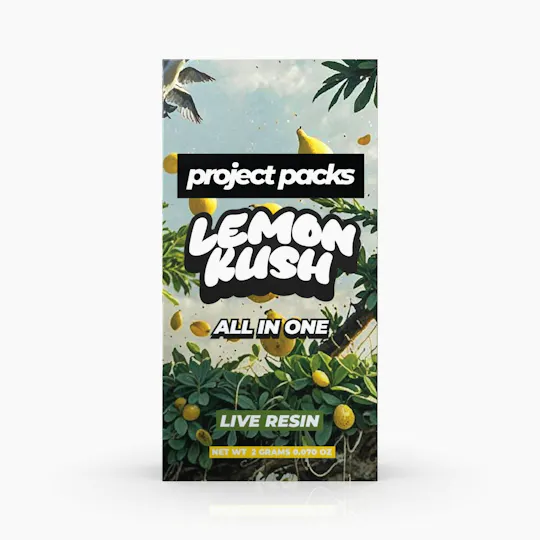 Project Packs - Lemon Kush | Live Resin Disposable | 2g - 1