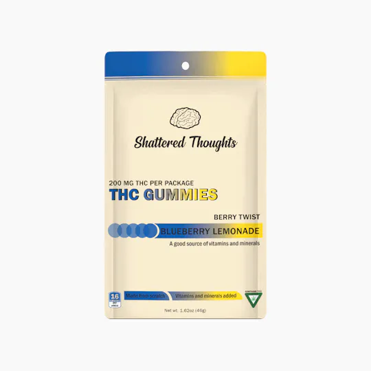 Shattered Thoughts - Shattered Thoughts | Blueberry Lemonade Gummies | 200mg | 10ct | 20mg/ea - 1