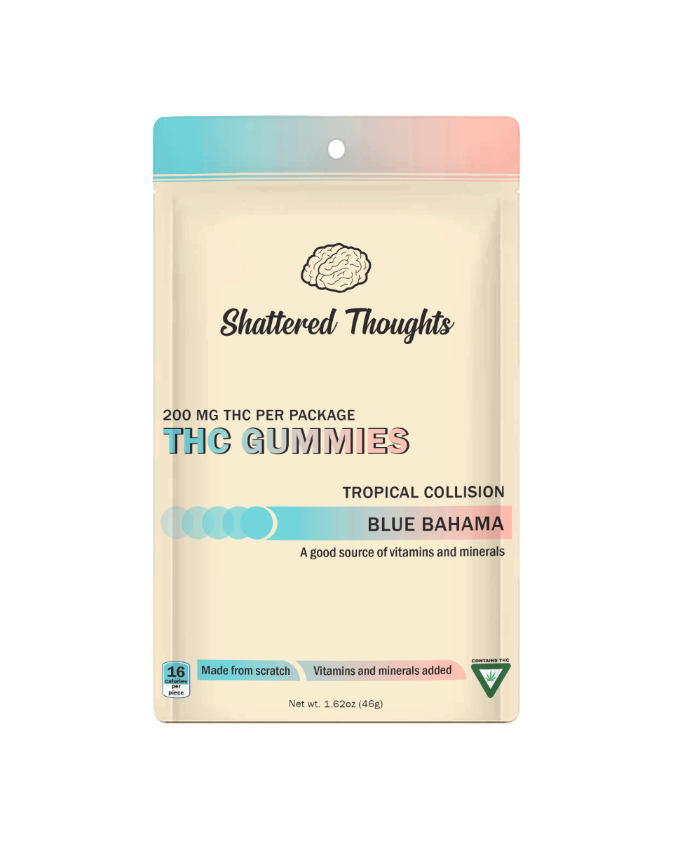 Shattered Thoughts - Shattered Thoughts | Blue Bahama Gummies | 200mg | 10ct | 20mg/ea - 1