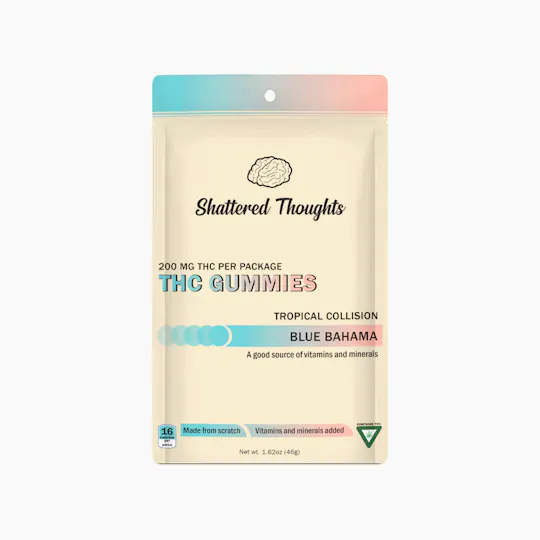 Shattered Thoughts - Shattered Thoughts | Blue Bahama Gummies | 200mg | 10ct | 20mg/ea - 1