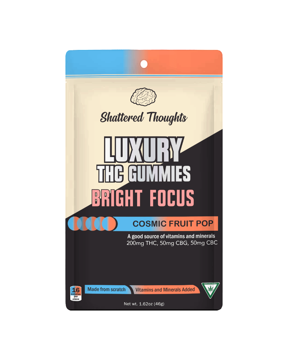 Shattered Thoughts - Cosmic Fruit Pop Focus Gummies | 4:1:1 THC:CBG:CBC | 200mg | 10ct | 20mg/ea - 1