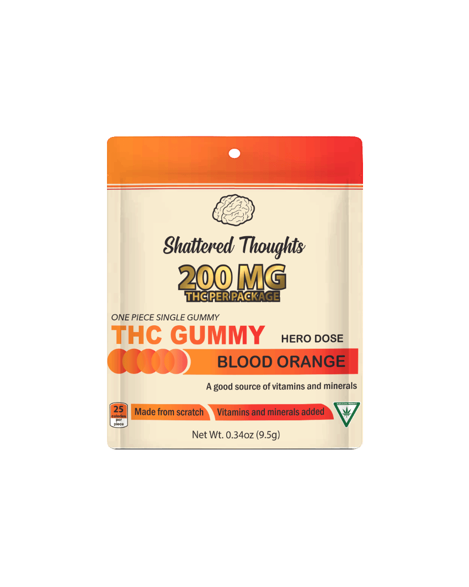 Shattered Thoughts - Shattered Thoughts | Blood Orange Single Gummy | 200mg - 1