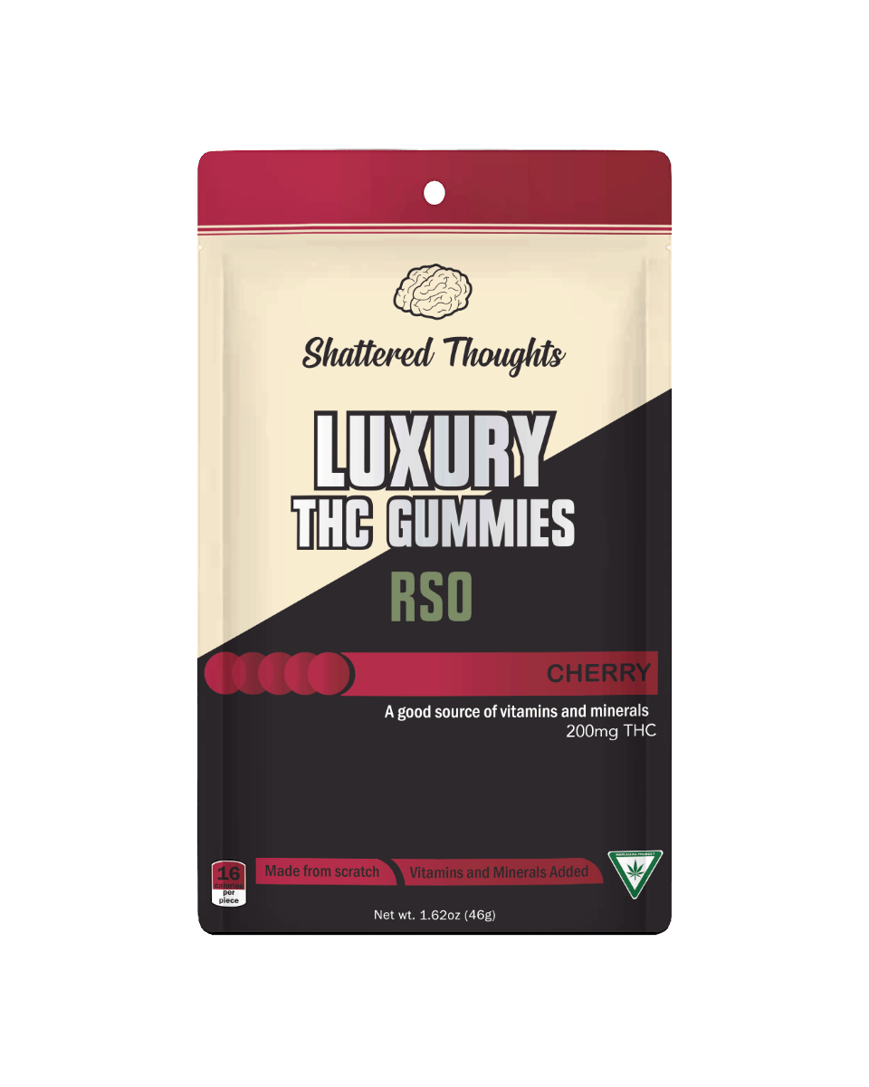 Shattered Thoughts - Shattered Thoughts | Cherry RSO Gummies | 200mg | 10ct | 20mg/ea - 1