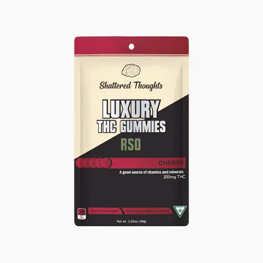 Shattered Thoughts - Shattered Thoughts | Cherry RSO Gummies | 200mg | 10ct | 20mg/ea - 1