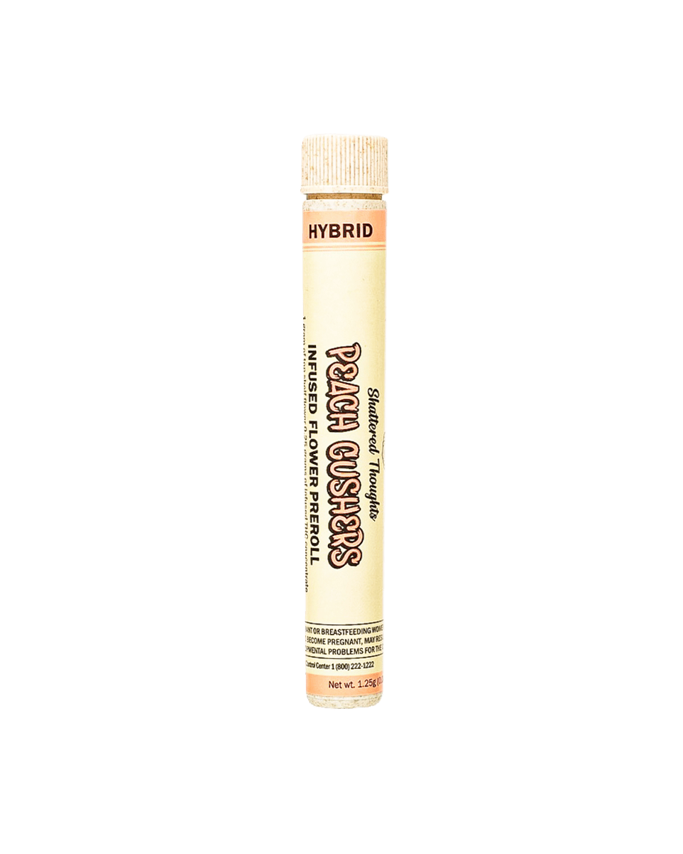 Shattered Thoughts - Shattered Thoughts | Peach Gushers | Infused Joint | Hybrid | 1.25g - 1