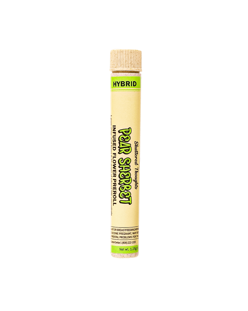 Shattered Thoughts - Shattered Thoughts | Pear Sherbet | Infused Joint | Hybrid | 1.25g - 1