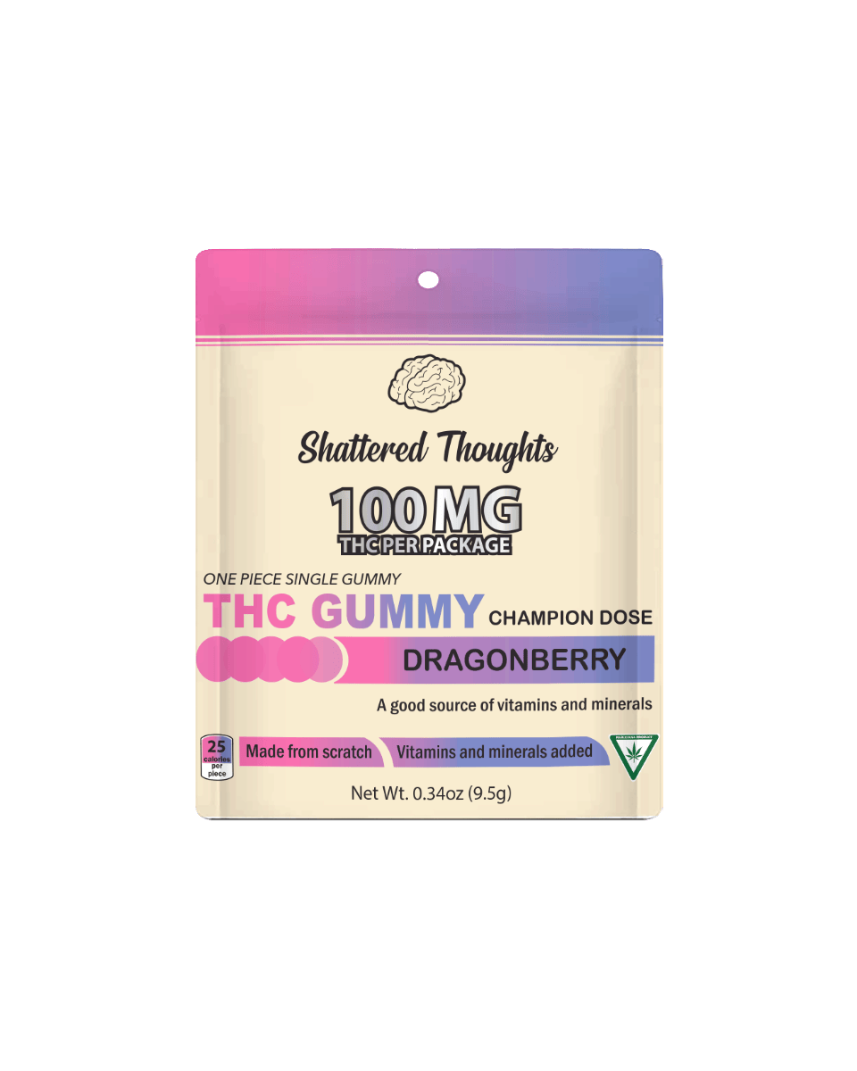 Shattered Thoughts - Shattered Thoughts | Dragonberry Single Gummy | 100mg - 1
