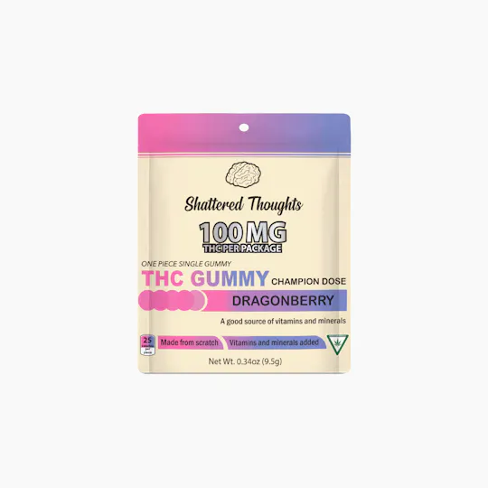 Shattered Thoughts - Shattered Thoughts | Dragonberry Single Gummy | 100mg - 1