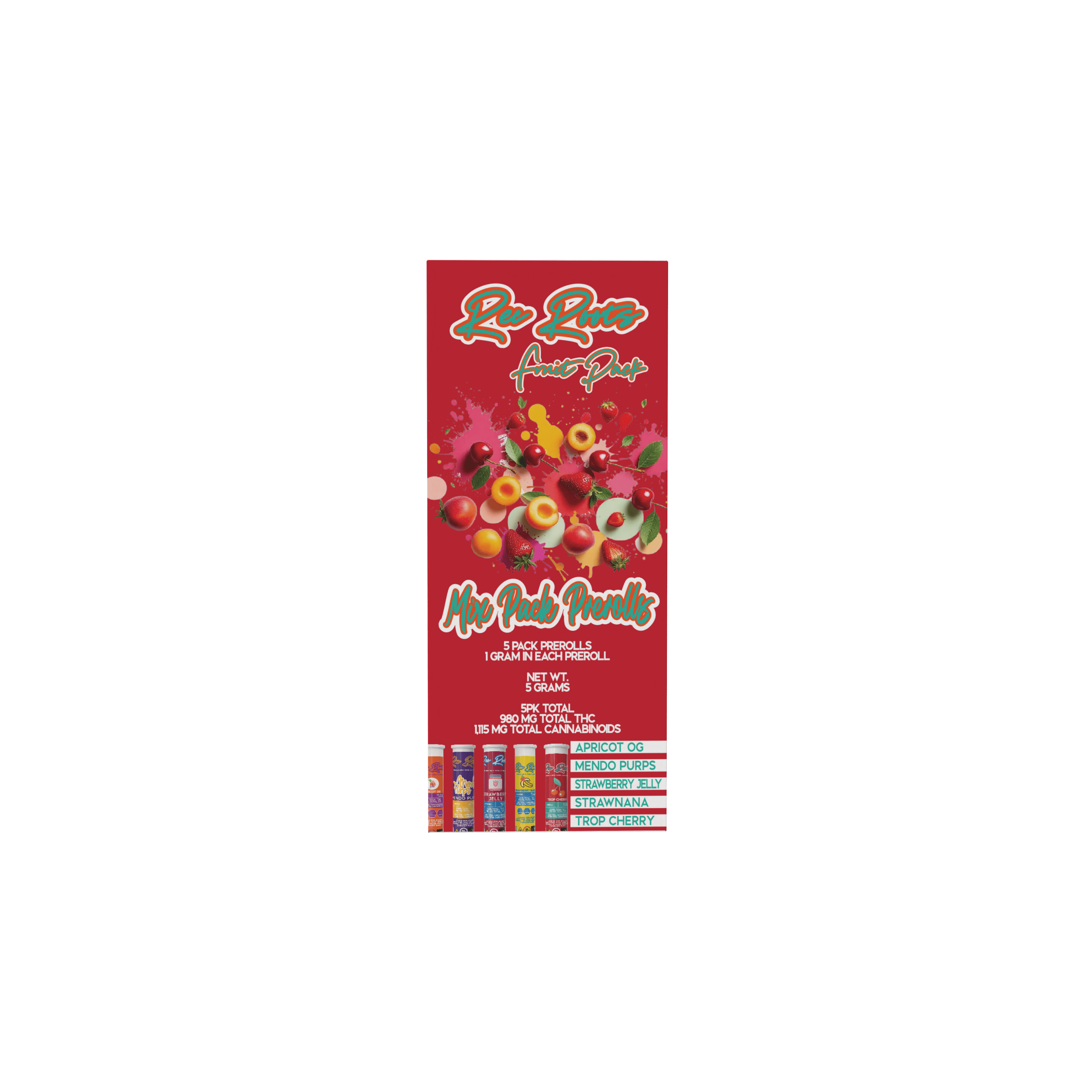 Rec Roots - Fruit Variety Pack | Joints | 1g each | 5pk - 1