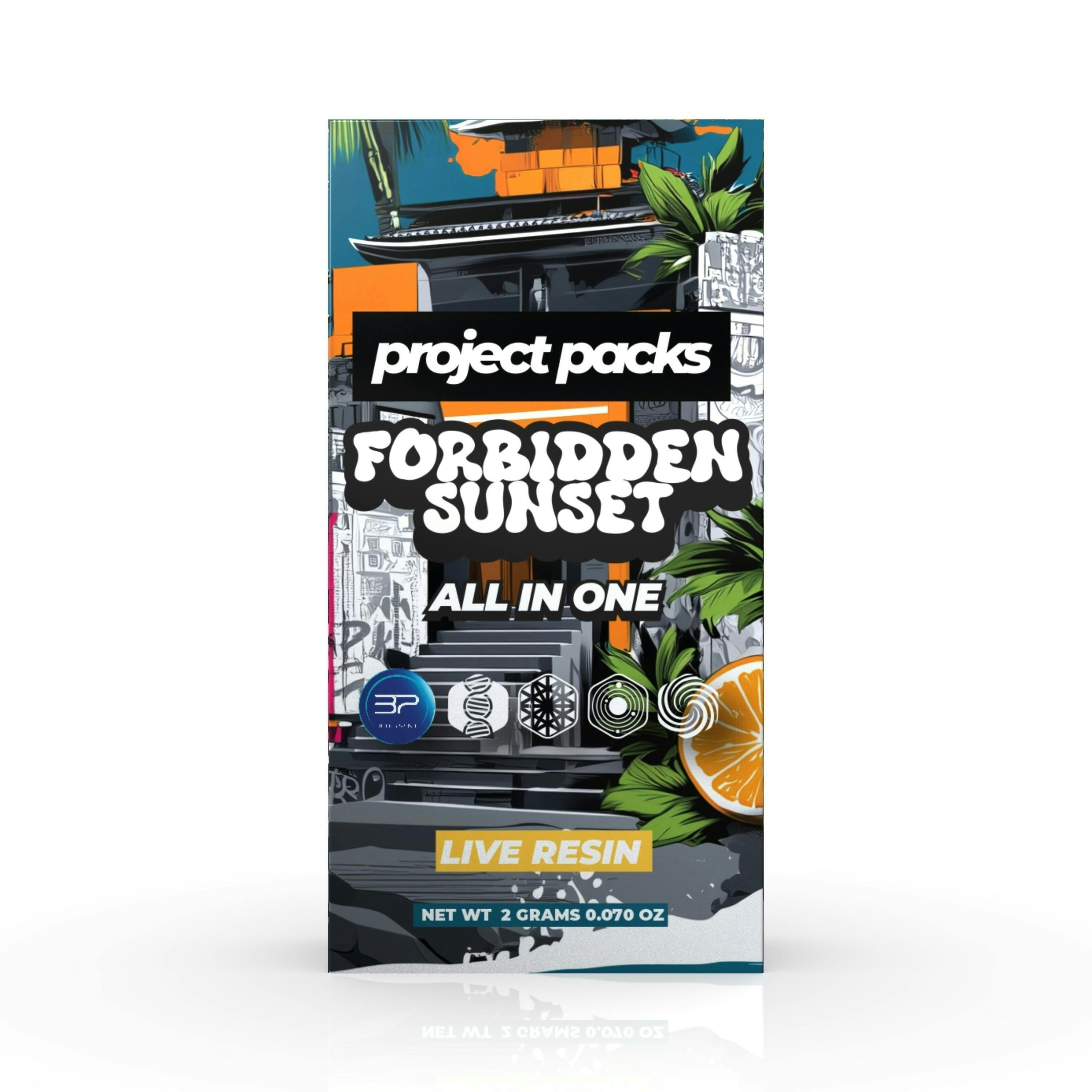 Project Packs - Forbidden Sunset | Live Resin Disposable | 2g - 1